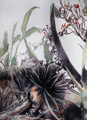 Jaana Redflower Acryl, Schmetterlingshaus Hammm